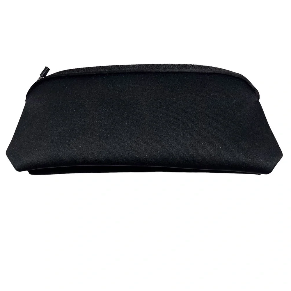 Skims Neoprene Waterproof Zip Pouch Bag Black Travel Toiletry Make Up Toiletry